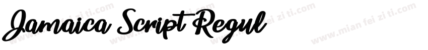 Jamaica Script Regul字体转换